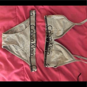 Calvin Klein set top is medium underwear are small